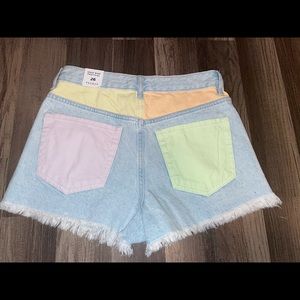 NWT Rainbow High Rise Festival Shorts 🌈